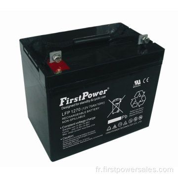 Batterie 12V70AH de réserve de chariot élévateur de 12V